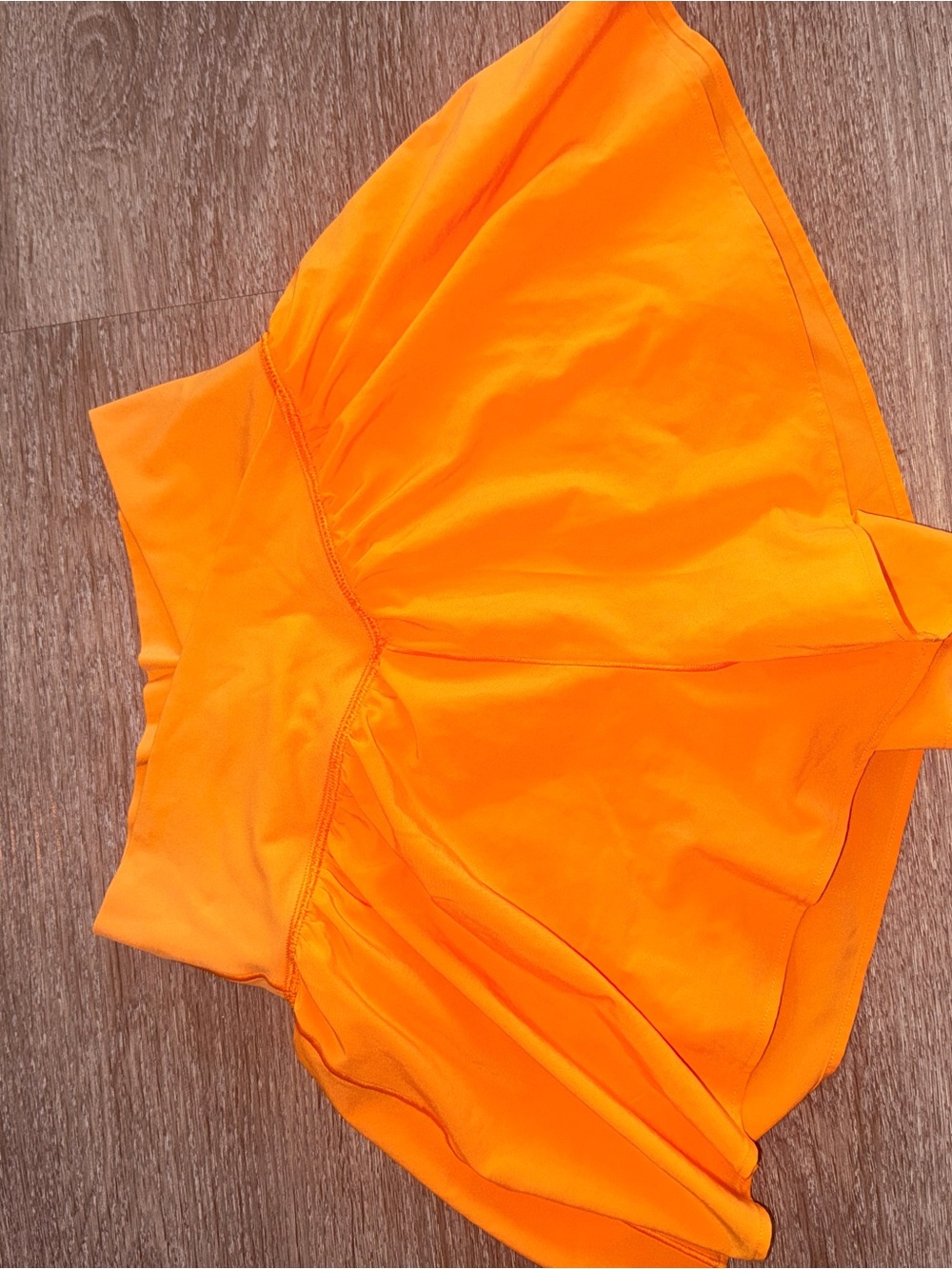 Aerie Ofine High-Waist Athletic Shorts in Bright Orange - Picture 1 of 2
